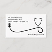 Cartes de rendez-vous Médicale simple (Devant)