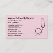 Cartes de rendez-vous Médicales pour la santé des  (Devant)