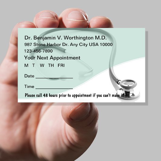 Cartes de rendez-vous médicaux