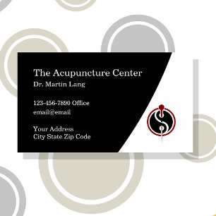 Cartes de rendez-vous médicaux d'acupuncture