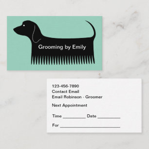 Cartes de rendez-vous mignonnes pour le toilettage