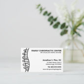 Cartes de rendez-vous multiples du chiropraticien (Debout devant)