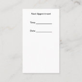 Cartes de rendez-vous pour animaux domestiques (Dos)