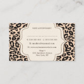 Cartes de rendez-vous pour Empreintes de léopard d (Dos)