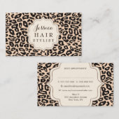 Cartes de rendez-vous pour Empreintes de léopard d (Devant / Derrière)