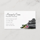 Cartes de rendez-vous pour la thérapie de massage  (Devant)