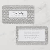 Cartes de rendez-vous pour les créateurs de dentel (Devant / Derrière)