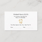 Cartes de rendez-vous pour les dentistes (Devant)