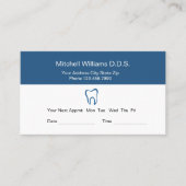 Cartes de rendez-vous pour les dentistes (Devant)