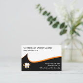 Cartes de rendez-vous pour les dentistes modernes (Debout devant)