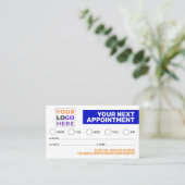 Cartes de rendez-vous pour logo professionnel simp (Debout devant)