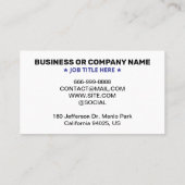 Cartes de rendez-vous pour logo professionnel simp (Dos)