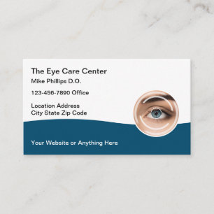 Cartes de rendez-vous pour médecin de soins oculai