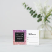 Cartes de rendez-vous pour Parties scintillant vio (Debout devant)