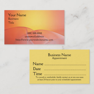 Cartes de rendez-vous professionnelles Feminine