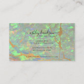 Cartes de rendez-vous professionnelles Green Opal (Dos)