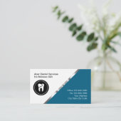 Cartes de rendez-vous professionnelles pour dentis (Debout devant)