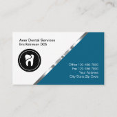 Cartes de rendez-vous professionnelles pour dentis (Devant)