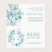 Cartes de rendez-vous Reiki/Yoga (Extérieur déplié)