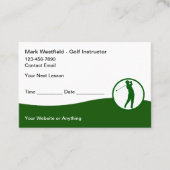 Cartes de rendez-vous simples pour professeur de g (Devant)