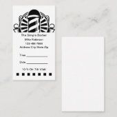 Cartes de rendez-vous simples pour salon de coiffu (Devant / Derrière)