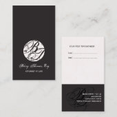 Cartes de rendez-vous suivantes, monogramme DO-IT- (Devant / Derrière)