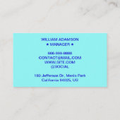 Cartes de rendez-vous suivants (Rappels profession (Dos)