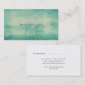 Cartes de rendez-vous Turquoise Distressed Texture (Devant / Derrière)