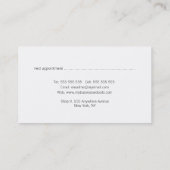 Cartes de rendez-vous Turquoise Distressed Texture (Dos)
