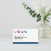 Cartes de rendez-vous vétérinaire de l'hôpital pou (Debout devant)