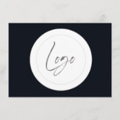 Cartes de repérage logo noir et blanc modifiables (Devant)
