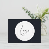 Cartes de repérage logo noir et blanc modifiables (Debout devant)