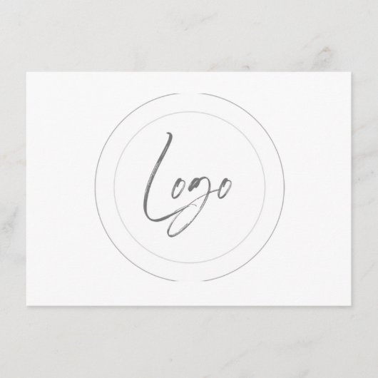 Cartes de repère de logo modifiables (Devant)