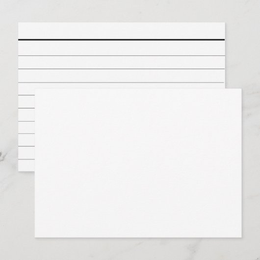 Cartes de repère vides (Devant / Derrière)