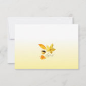 Cartes de réponse à la palette d'automne (Dos)