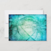Cartes de réponse à l'aquarelle de plage Abstraite (Dos)