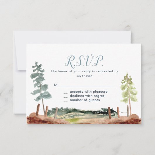 Cartes de réponse à l'aventure attend (Devant)