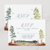 Cartes de réponse à l'aventure attend (Devant / Derrière)