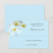 Cartes de réponse à une invitation de mariage avec (Devant / Derrière)