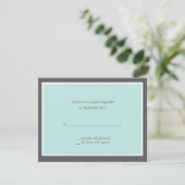 Cartes de réponse Aqua et Grey (Debout devant)