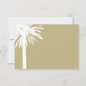 Cartes de réponse au mariage de la plage RSVP de p (Dos)
