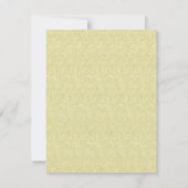 Cartes de réponse aux fleurs jaunes (Dos)