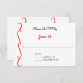 Cartes de réponse aux invitations de mariage moto (Devant / Derrière)