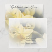 Cartes de réponse aux jonquilles (Devant / Derrière)