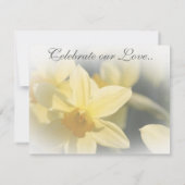 Cartes de réponse aux jonquilles (Dos)