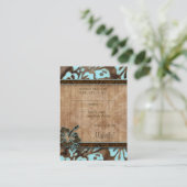 Cartes de réponse aux mariages de plage Hibiscus b (Debout devant)