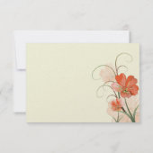 Cartes de réponse aux volutes de fleurs de chaux c (Dos)