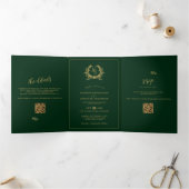 Cartes de Réponse avec Code QR et Monogramme Émera (Intérieur)