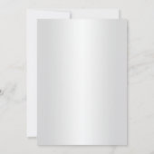 Cartes de réponse Bagues et cœurs de mariage en or (Dos)