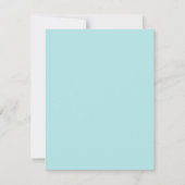Cartes de réponse bat mitzvah {Light Turquoise} (Devant)